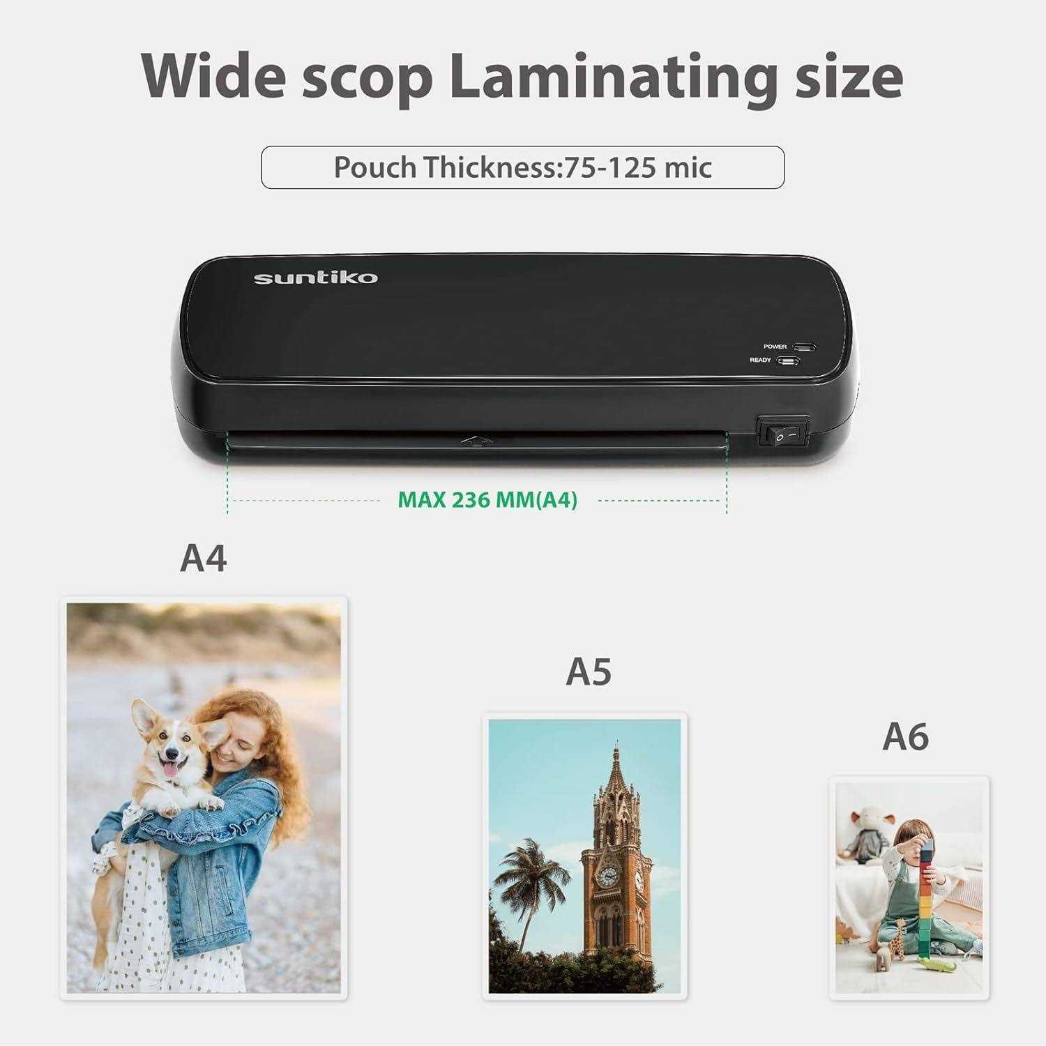 Laminator Machine Quick Warm-Up Fast Laminating 4 In 1 Thermal Laminator - Image 3