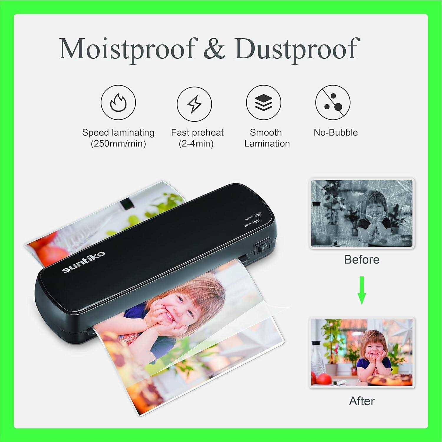 Laminator Machine Quick Warm-Up Fast Laminating 4 In 1 Thermal Laminator - Image 4