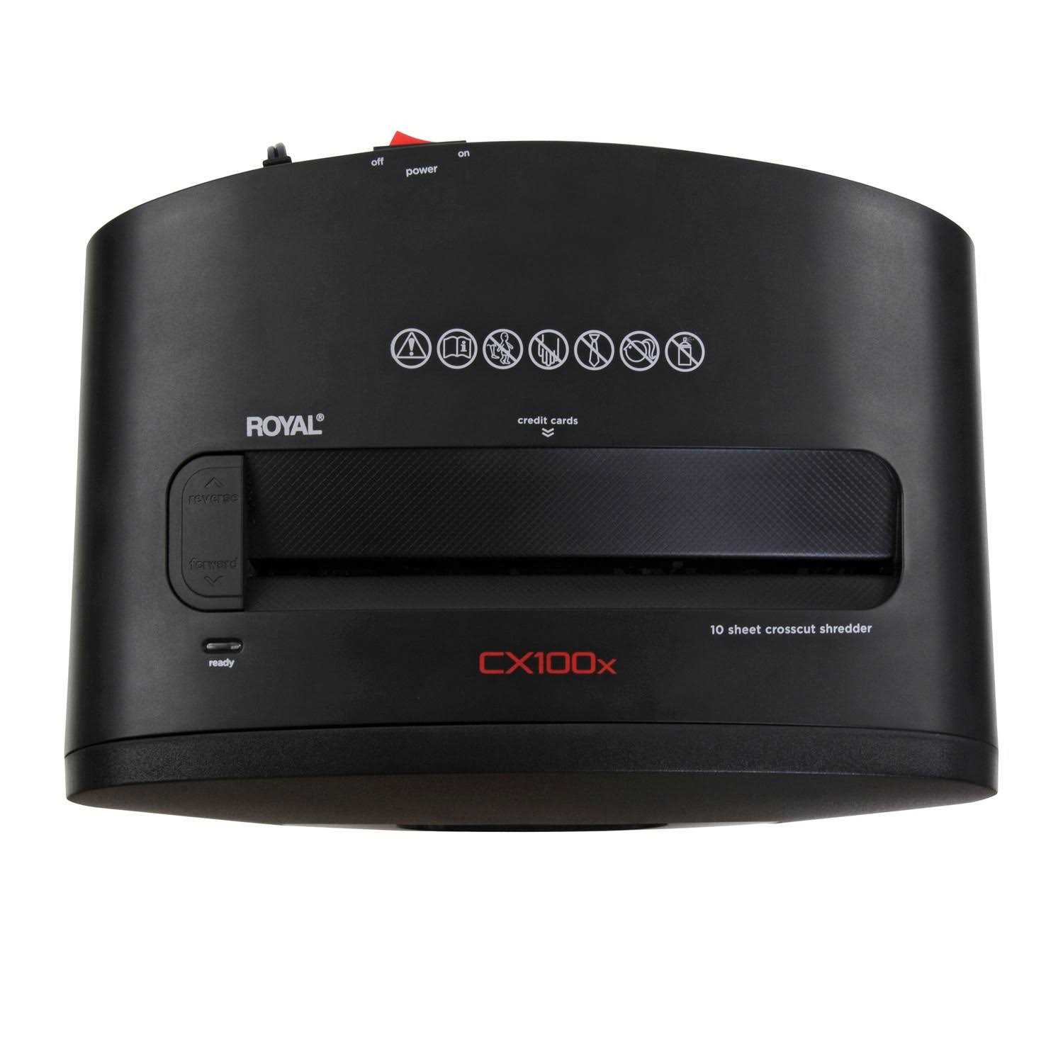 Royal 10 Sheet Cross-Cut Shredder 100X - Image 5