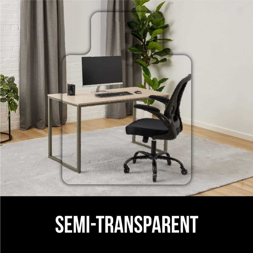 Gorilla Grip Office Chair Mat for Carpet Floor Slip Resistant Heavy Duty Under Desk Protector Carpeted Floors - Image 3