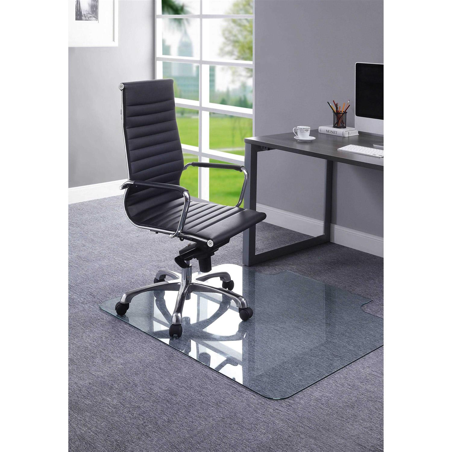 Lorell Glass Chairmat with Lip - Image 5