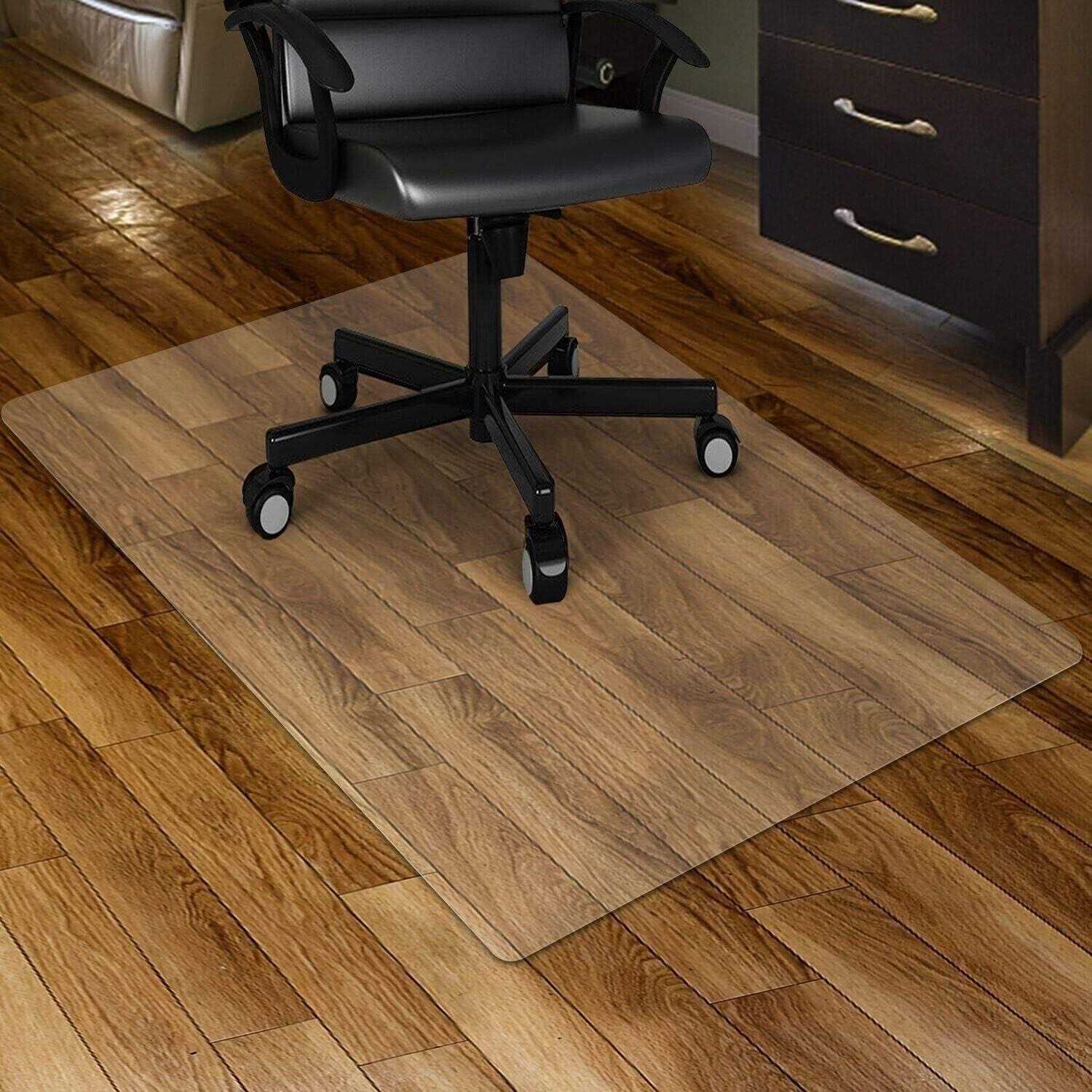 Kuyal Clear Chair mat 48 inches Transparent Floor Mats Wood/Tile Protection mat for Office & Home - Image 5