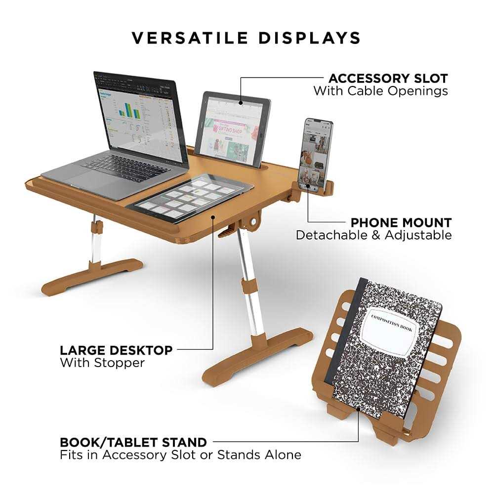Limitless TotalDesk Portable Workstation Lap Desk Adjustable Height and Tilt - Image 3
