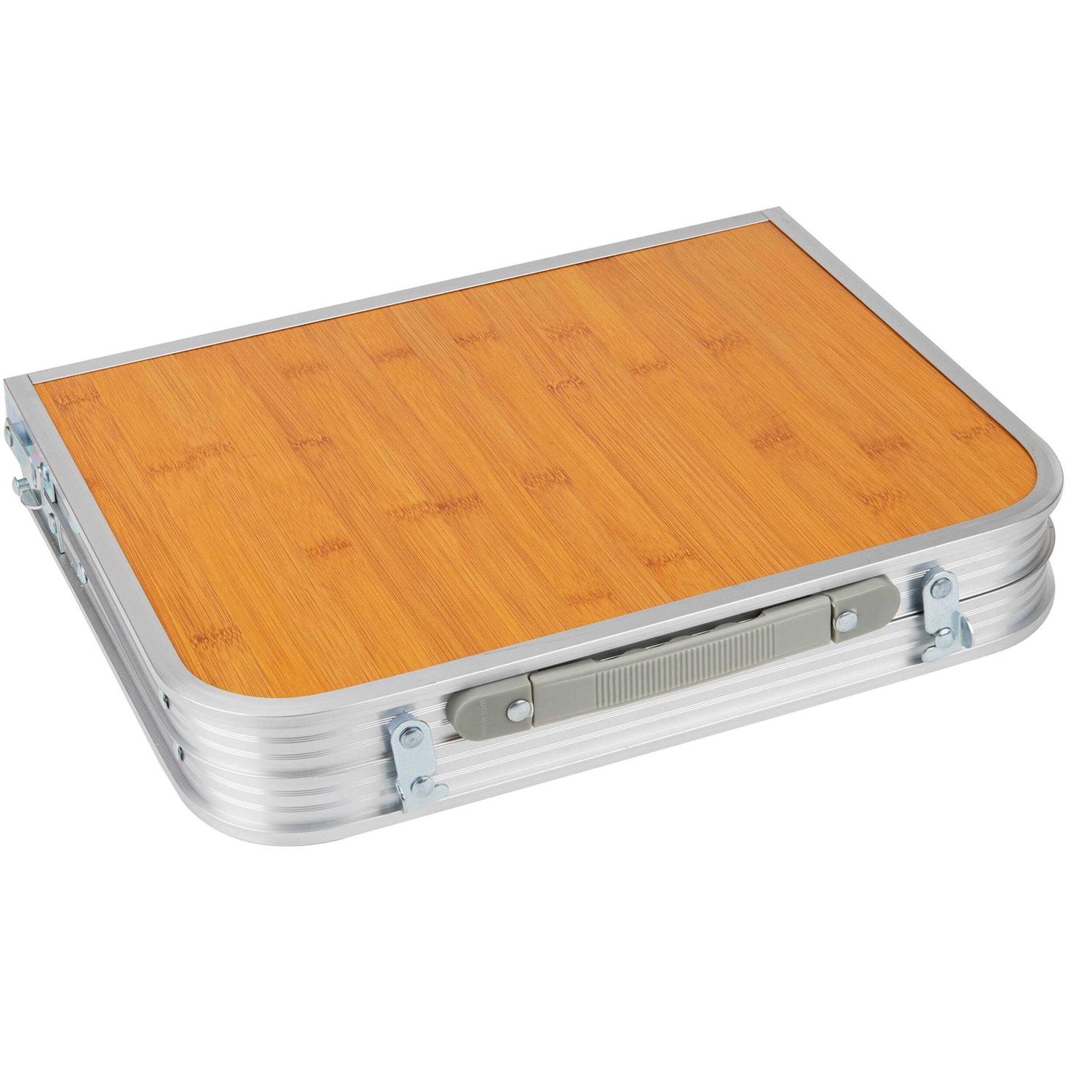 Mind Reader Folding Laptop Tray Bed Desk w/ Collapsible Legs - Image 5