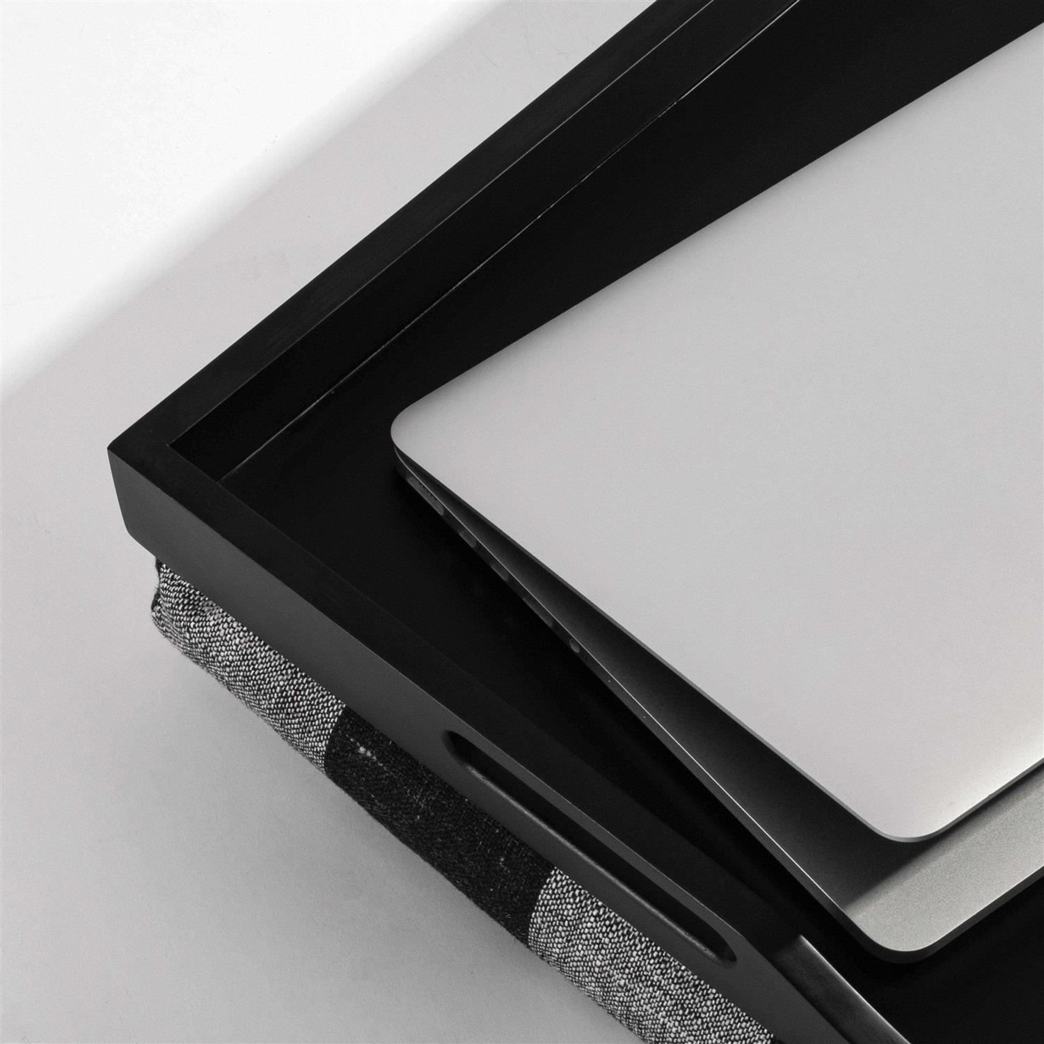 Rossie Home Wood Lap Tray with Detachable Pillow - Image 5