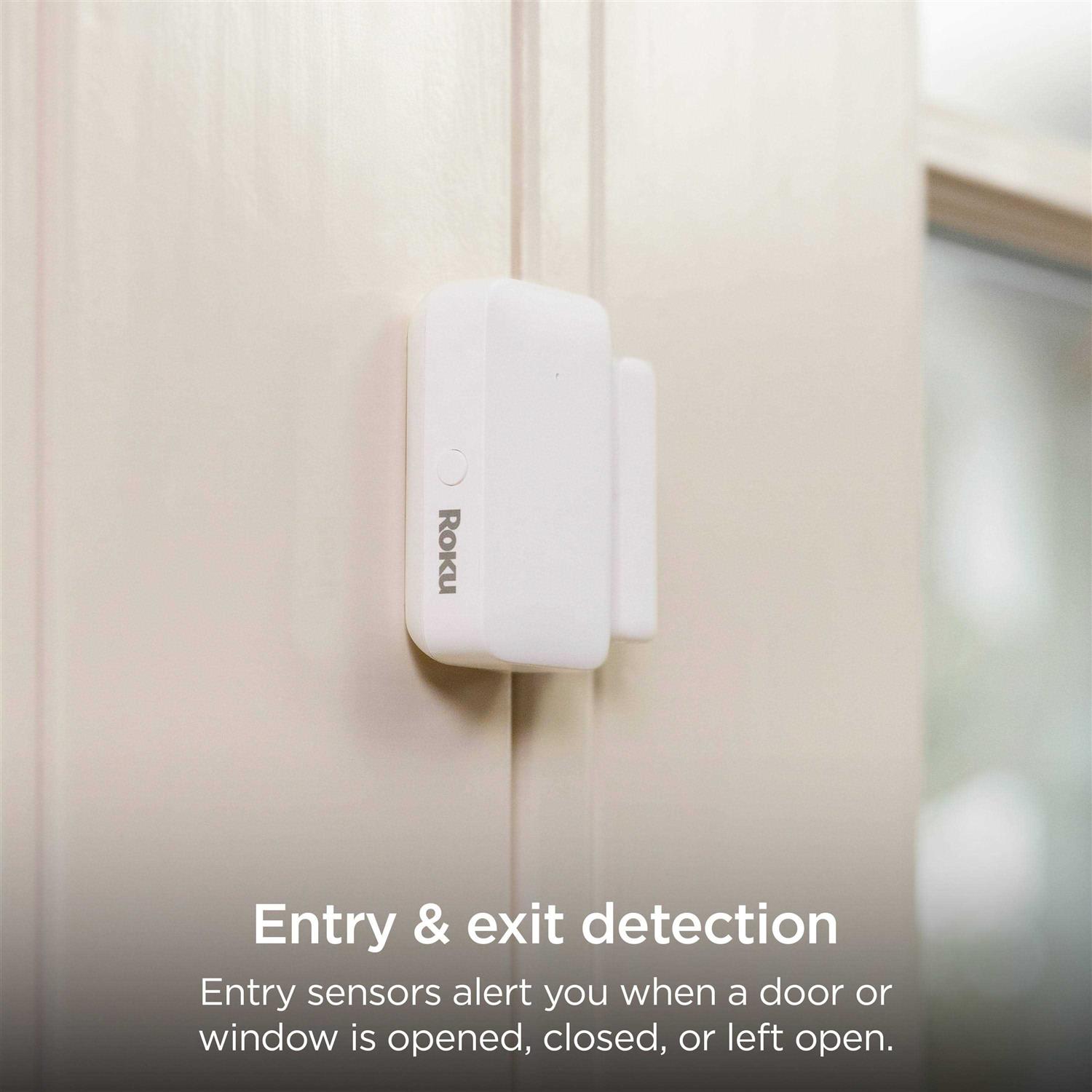 Roku Smart Home 5-Piece Home Monitoring System Bundle Wi-Fi-Enabled Indoor Battery-Powered with Free Self-Monitoring - Image 3