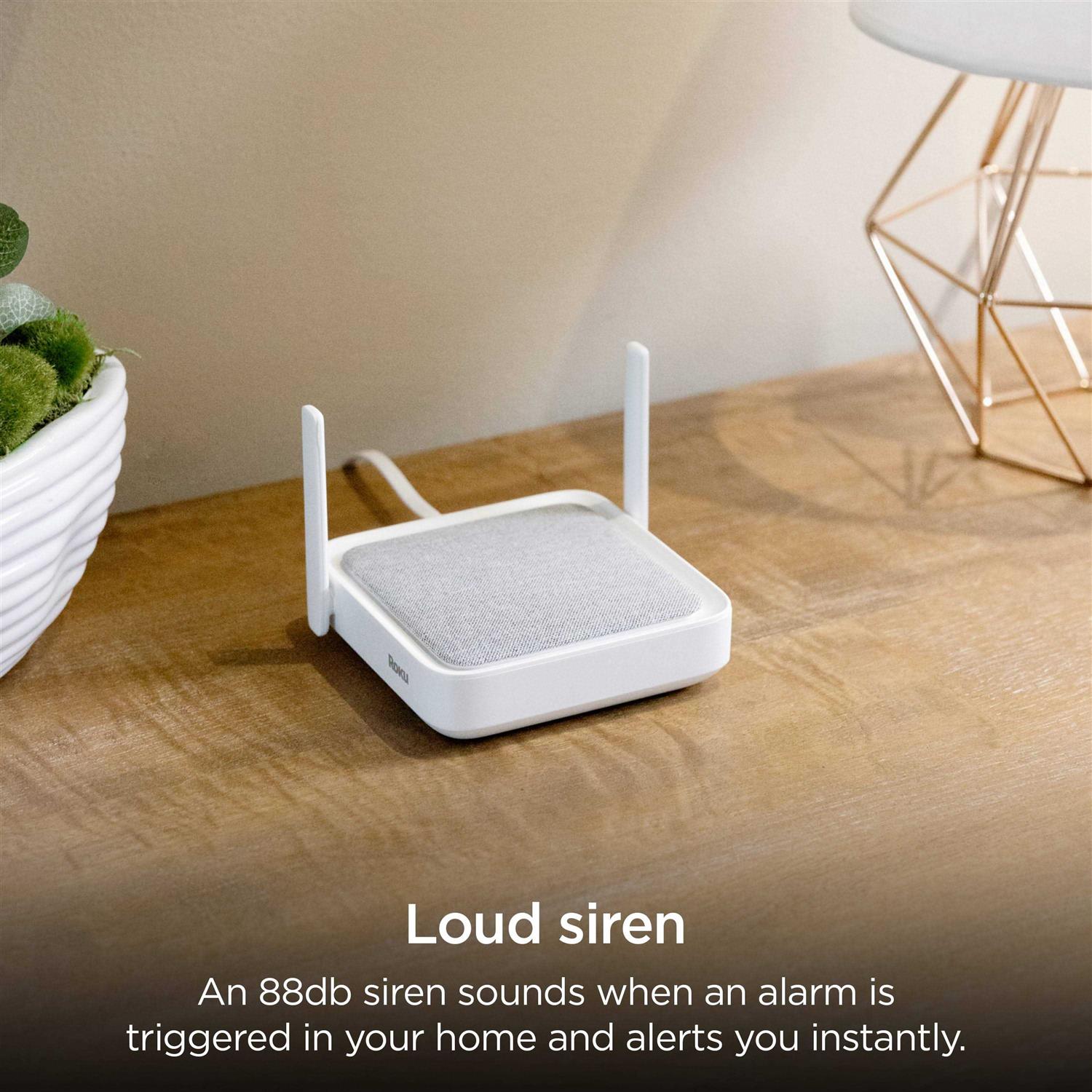 Roku Smart Home 5-Piece Home Monitoring System Bundle Wi-Fi-Enabled Indoor Battery-Powered with Free Self-Monitoring - Image 5