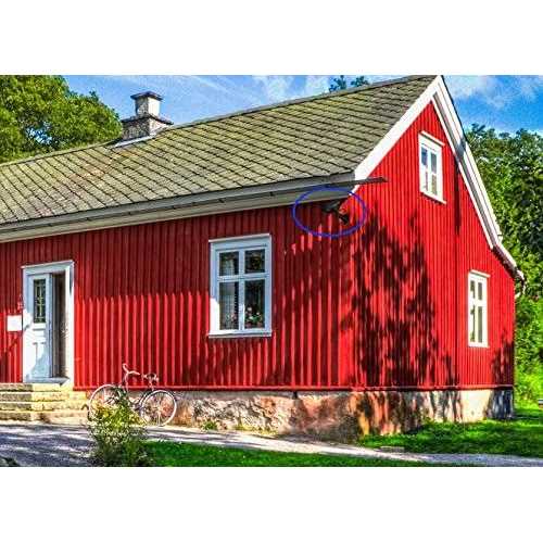 F FINDERS&CO Dummy Security Camera, Fake CCTV Surveillance System with Realistic Red Flashing Lights and Warning Sticker for Indoor Outdoor - Image 5