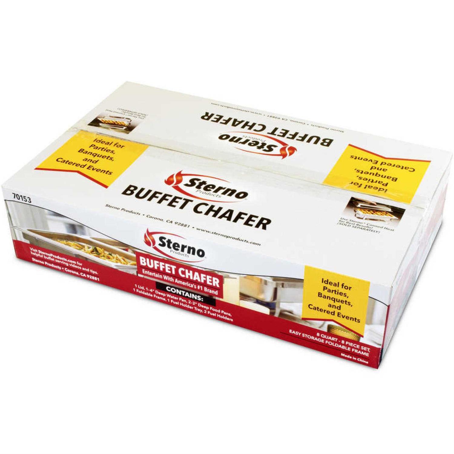 Sterno 70153 Foldable Frame Buffet Chafer Set - Image 5