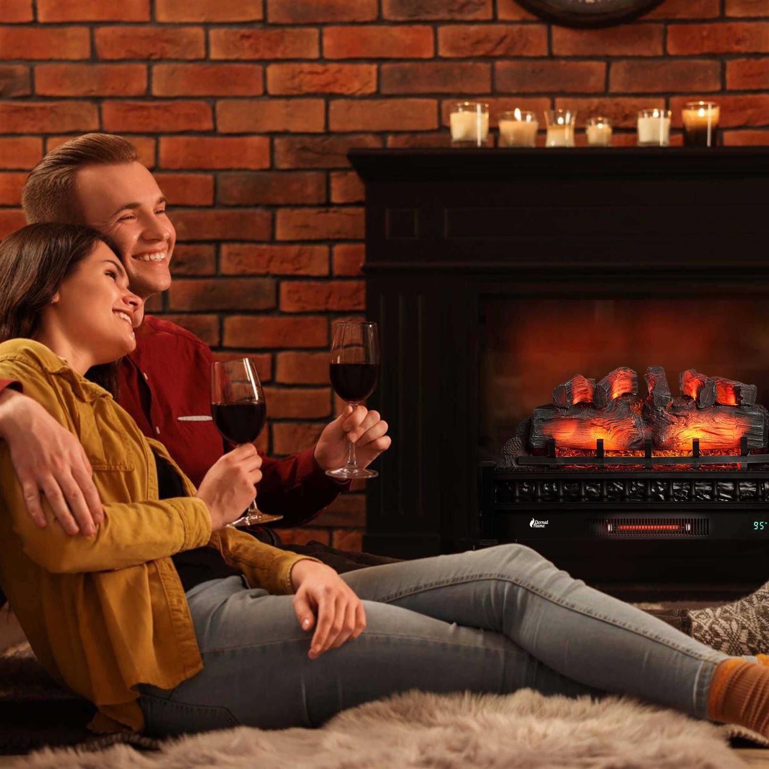 TURBRO Eternal Flame 1500W 30 WiFi Infrared Electric Fireplace - Image 3