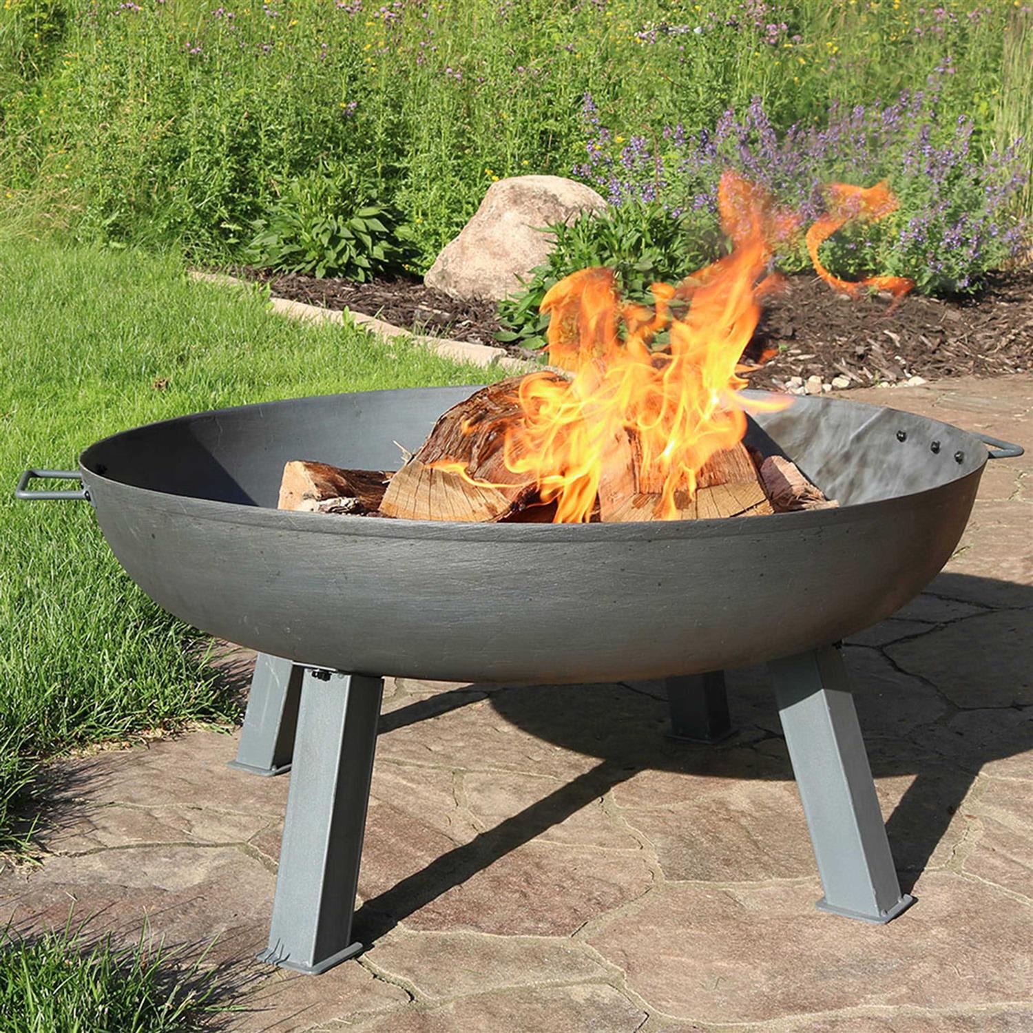 Sunnydaze Rustic Cast Iron Fire Pit Bowl - Image 3