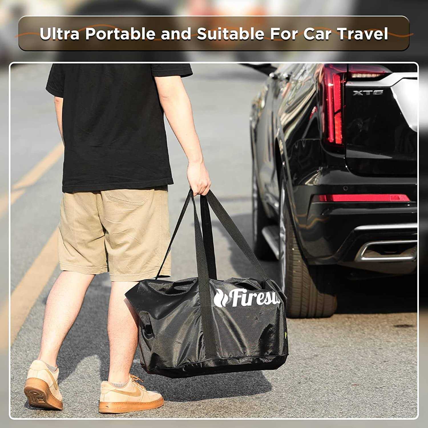 TURBRO 19 in. Smokeless Fire Pit for Outdoor Wood Burning - Image 5