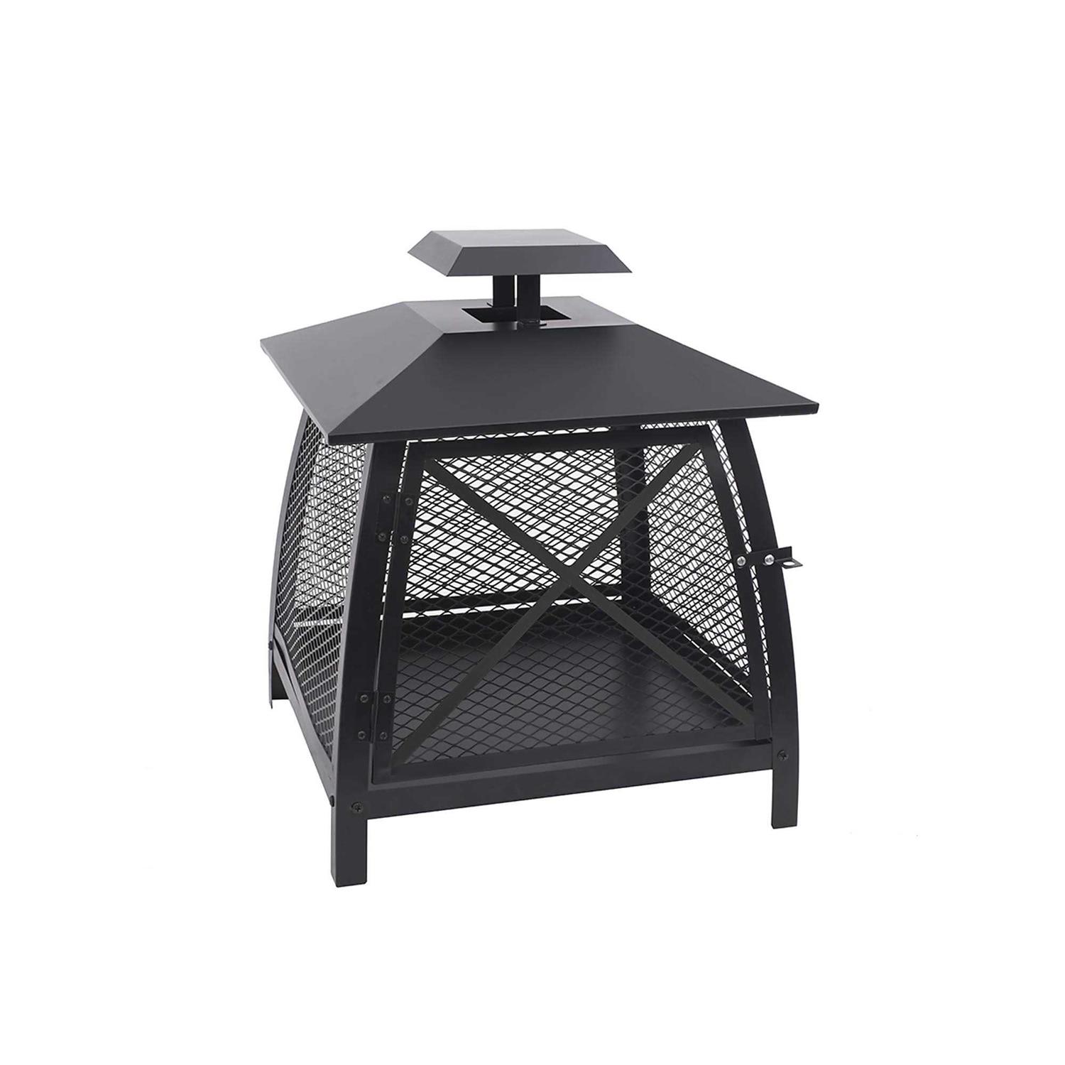 Blue Sky Outdoor 20 in. Square Fireplace with 360 Degree View WBF20 - Image 3