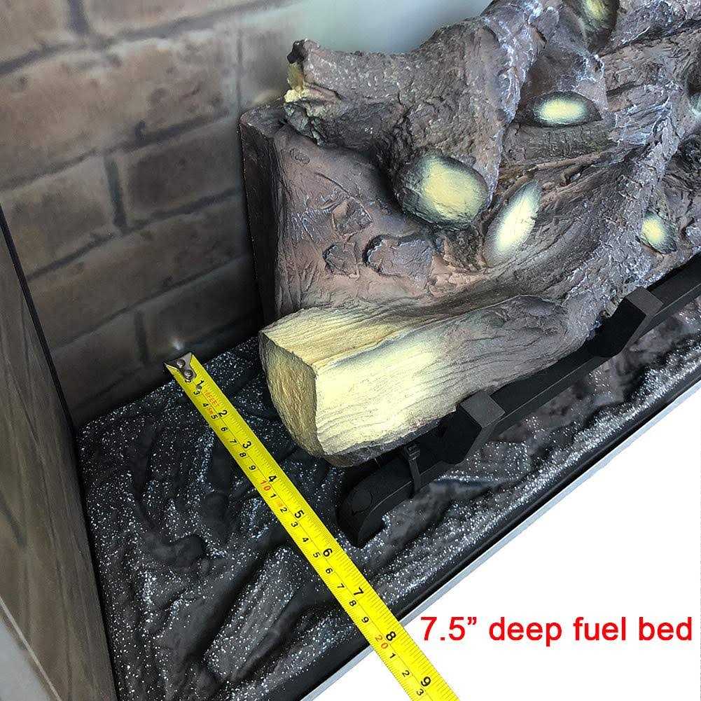 Puraflame Western Electric Fireplace Insert with Fire Crackling Sound Remote Control - Image 4