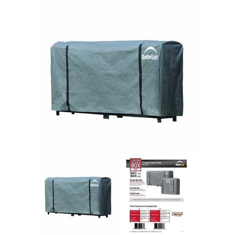 ShelterLogic Universal Full Length Firewood Rack Cover - Image 3