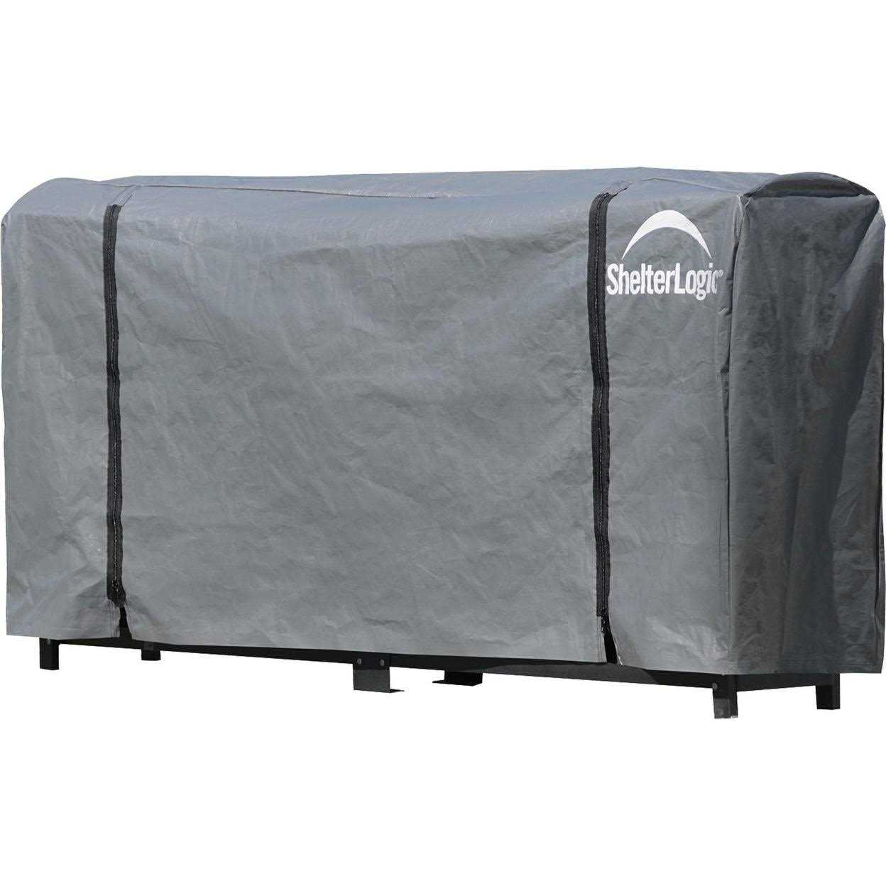 ShelterLogic Universal Full Length Firewood Rack Cover - Image 4