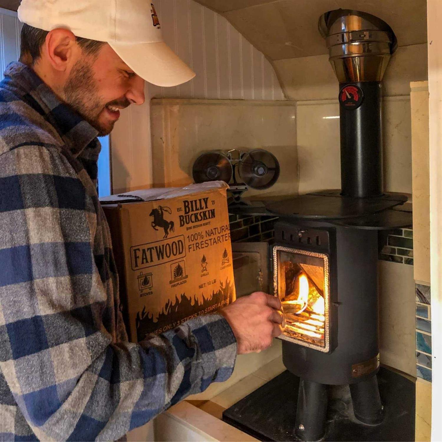 Billy Buckskin Co Fatwood Fire Starter Sticks Easy & Safe Fire Starter - Image 4