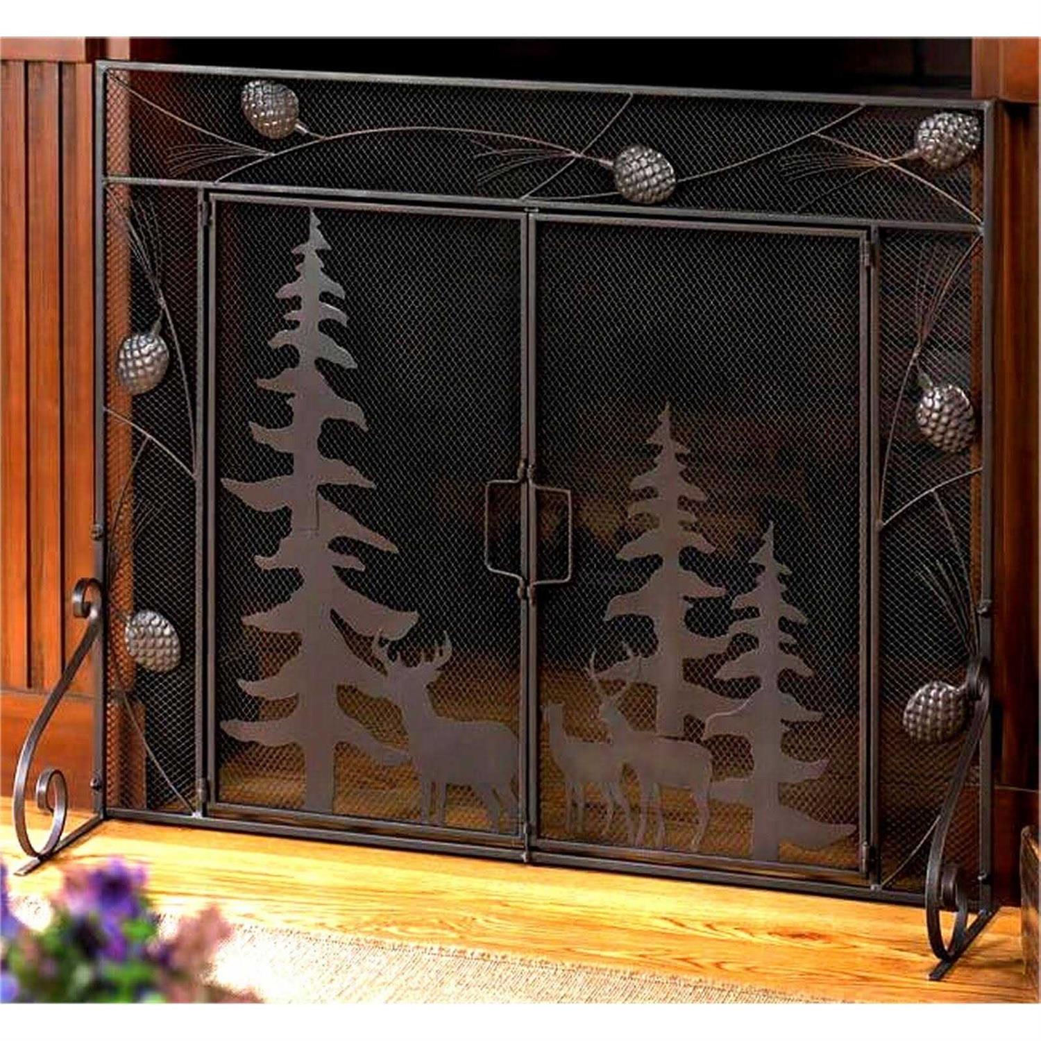Accent Plus Woodland Forest Fireplace Screen - Image 5
