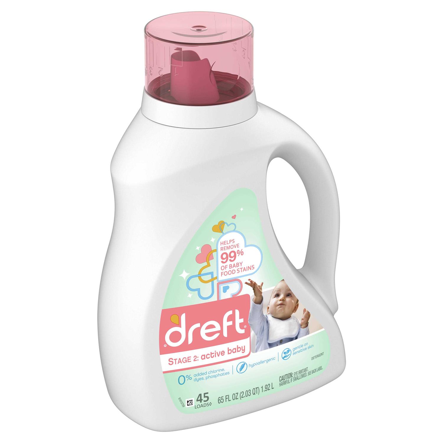 Dreft Active Baby Liquid Laundry Detergent Stage 2 - Image 4