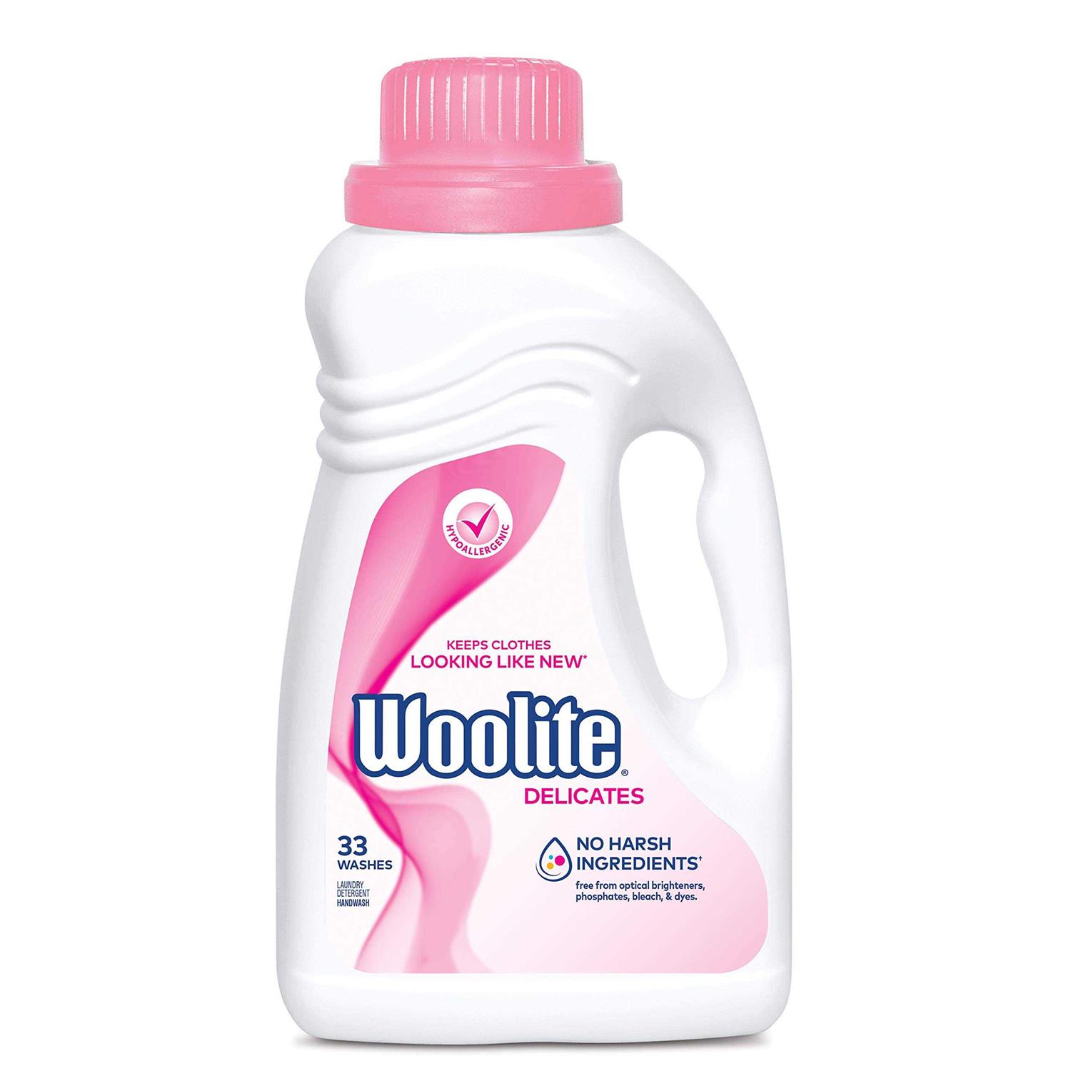 Woolite Delicates Hypoallergenic Liquid Laundry Detergent 50 oz 33 Washes Machine and Hand Wash Eligible