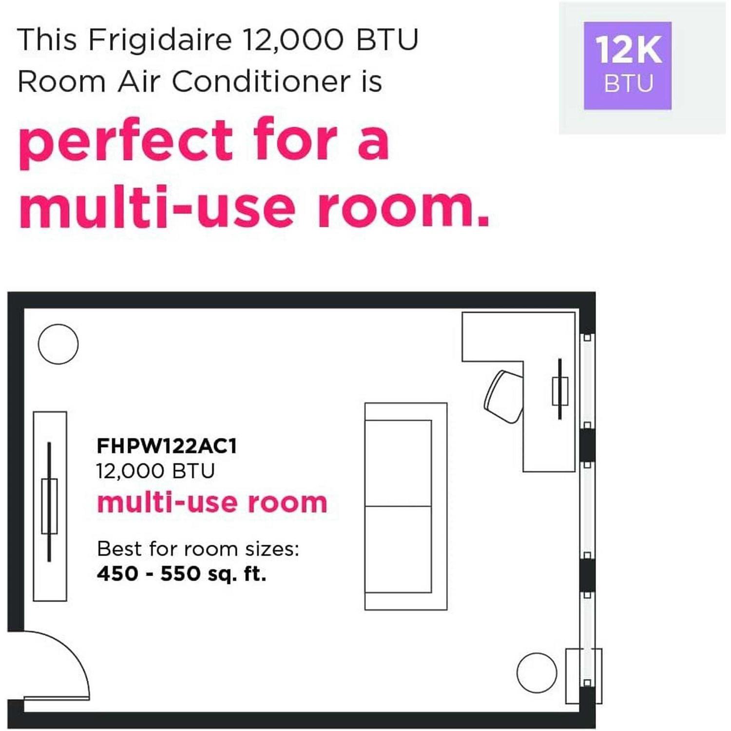 Frigidaire 12,000 BTU 3-in-1 Portable Room Air Conditioner - Image 5