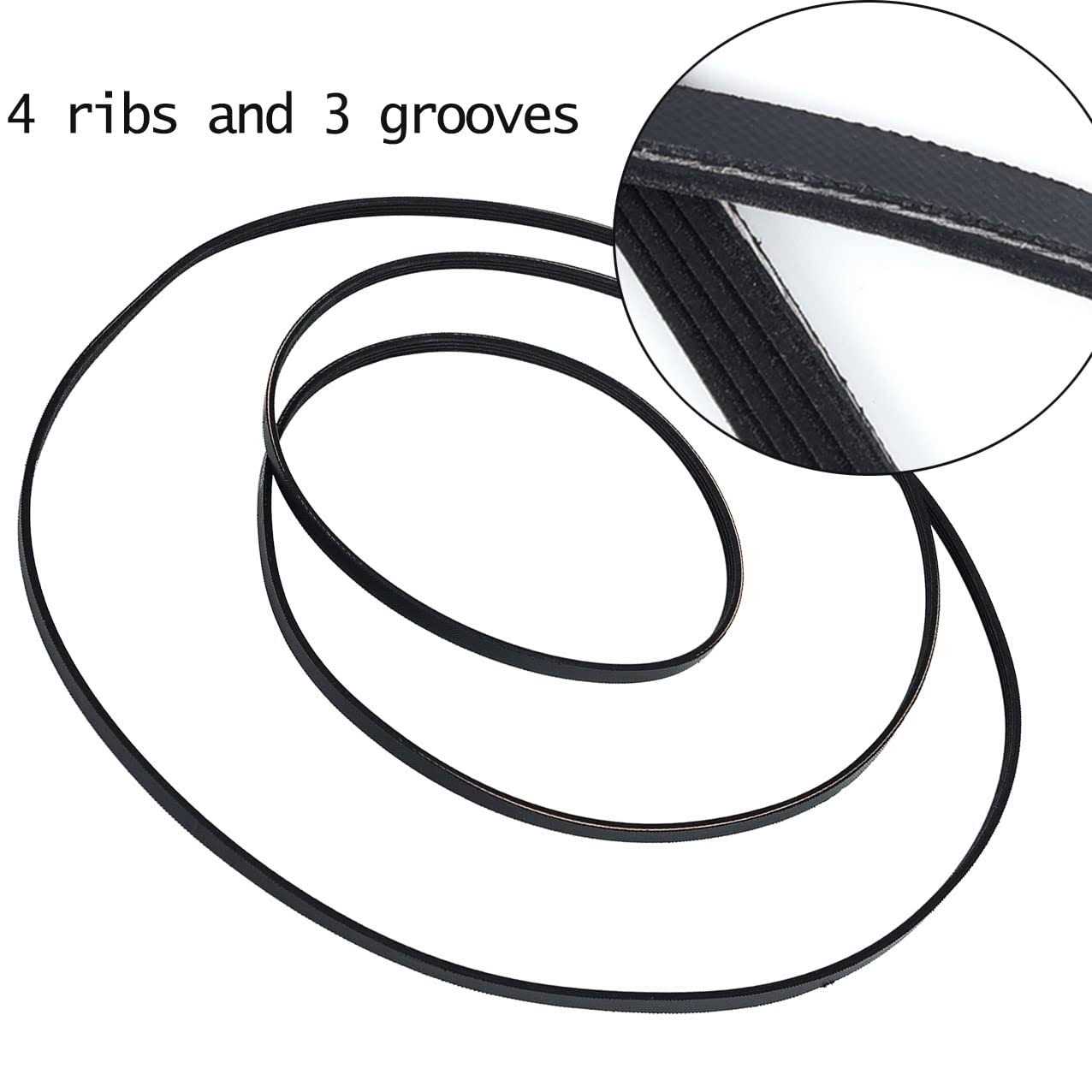 WE03X29897 Dryer Drum Drive Belt Compatible with GE/Hotpoint Dryers - Image 3