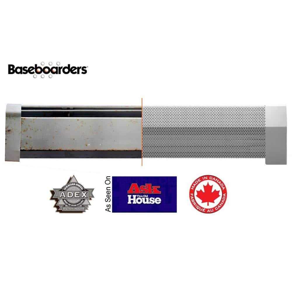 Baseboarders Premium Galvanized Steel Easy Slip-On Baseboard Heater Cover - Image 5