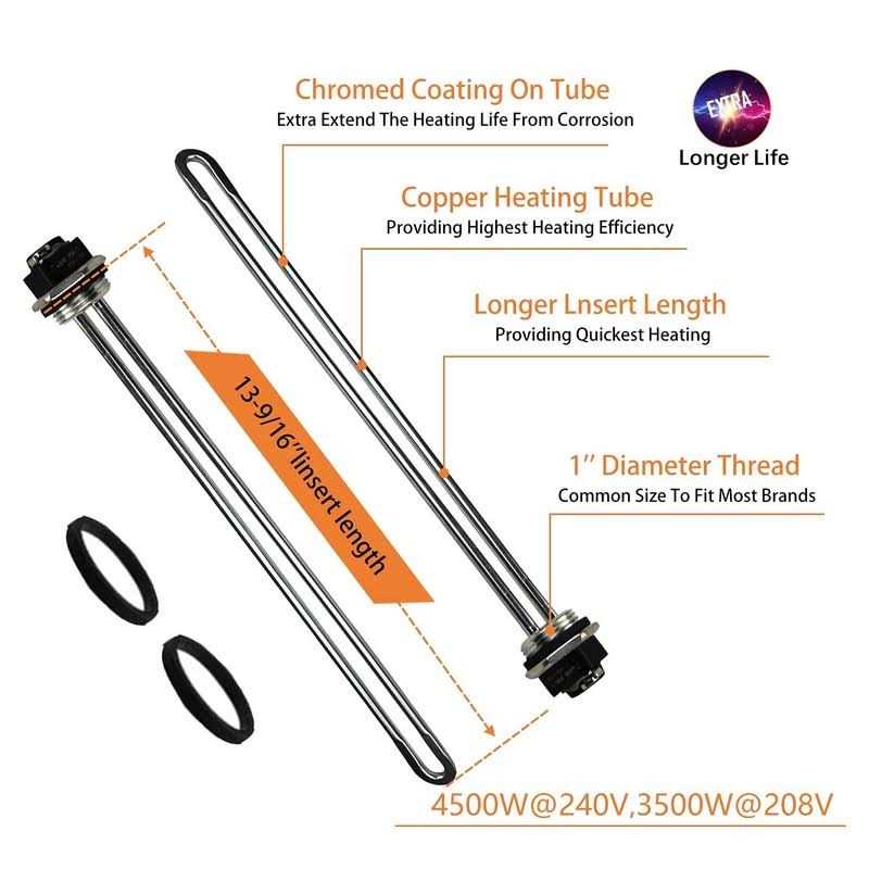 Dromix EWH-01 Electric Water Heater Tune-Up Kit Includes Two Water Heater Thermostats - Image 3