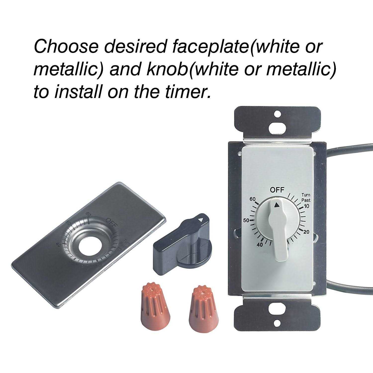 BN-LINK Heavy Duty 60-Minute in-Wall Spring Loaded Countdown Timer - Image 3