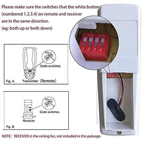 Ceiling Fan Remote Control Replacement For Hampton Bay Hunter Uc7078T Chq7078T Chq8Bt7078T L3H2003Fanhd Fan-Hd Fan-Hd6 Rr7078Tr - Image 3
