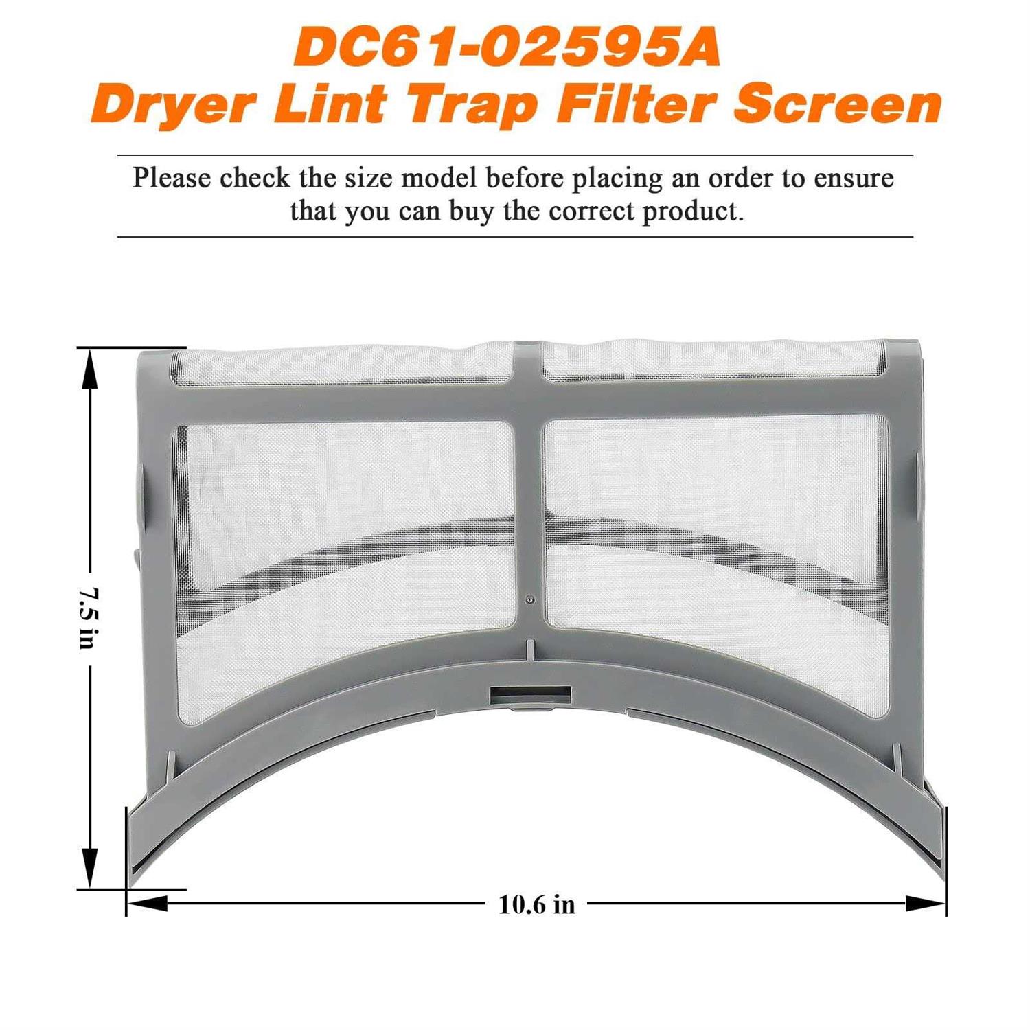 2023 Upgraded DC61-02595A AP4578777 Dryer lint filter Case screen by Blutoget-DC61-02595A Dryer lint trap filter screen Fit for Samsung - Image 4