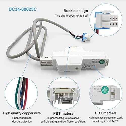 DC34-00025A DC34-00025C DC34-00025E OEM Washer Door Lock,Compatible With Samsung - Image 4