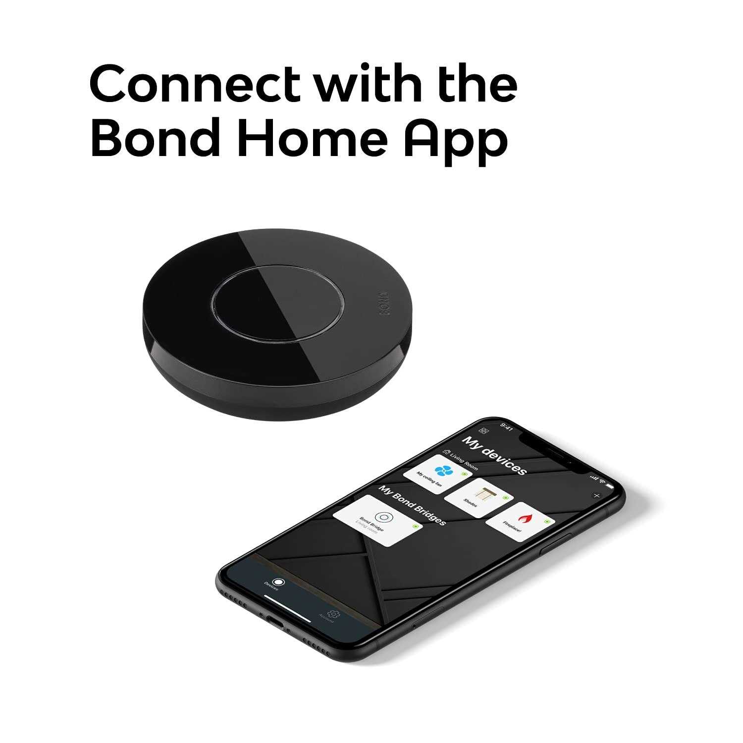 Bond Add Wifi to Ceiling Fan Fireplace or Somfy Shades Works with Alexa Google Home - Image 5