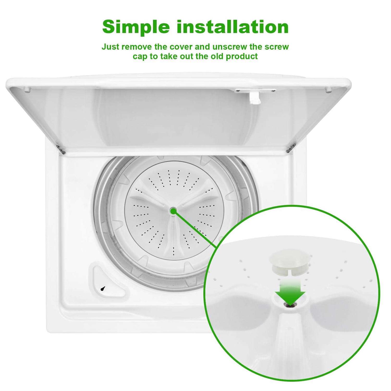 Washer Wash Plate W10902814 with Cap Replacement for Maytag Washer Parts and Whirlpool Washer Agitator W108396887 W10609480 W10834917 - Image 5