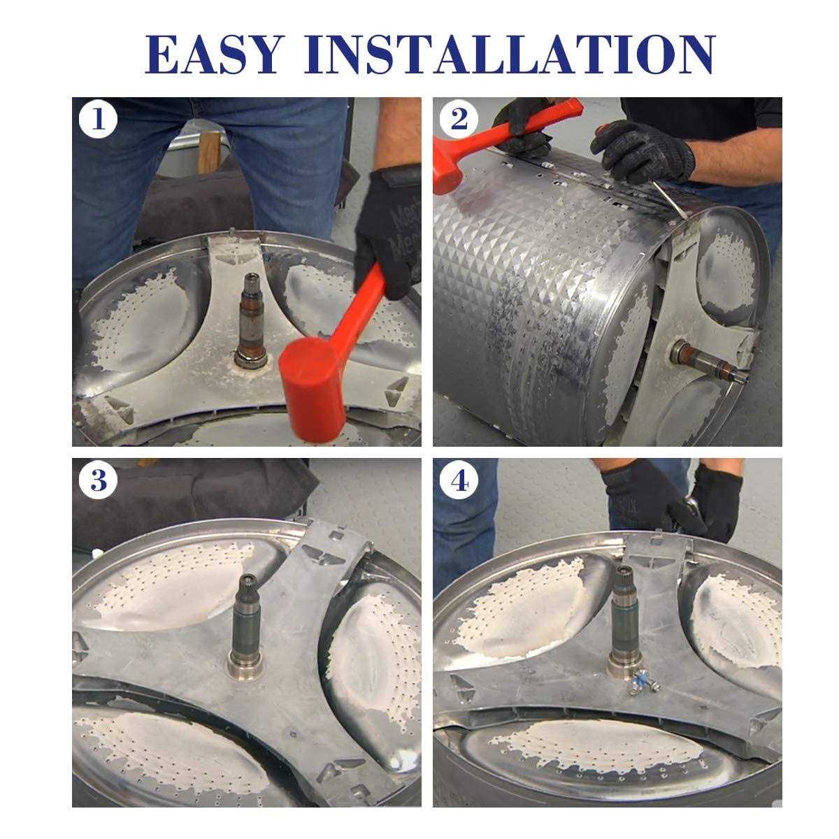 Funmit DC97-16509B Washer Flange Shaft Assembly & DC60-40137A Hex Mounting Bolt & DC69-00804A Gasket Seal Compatible - Image 2