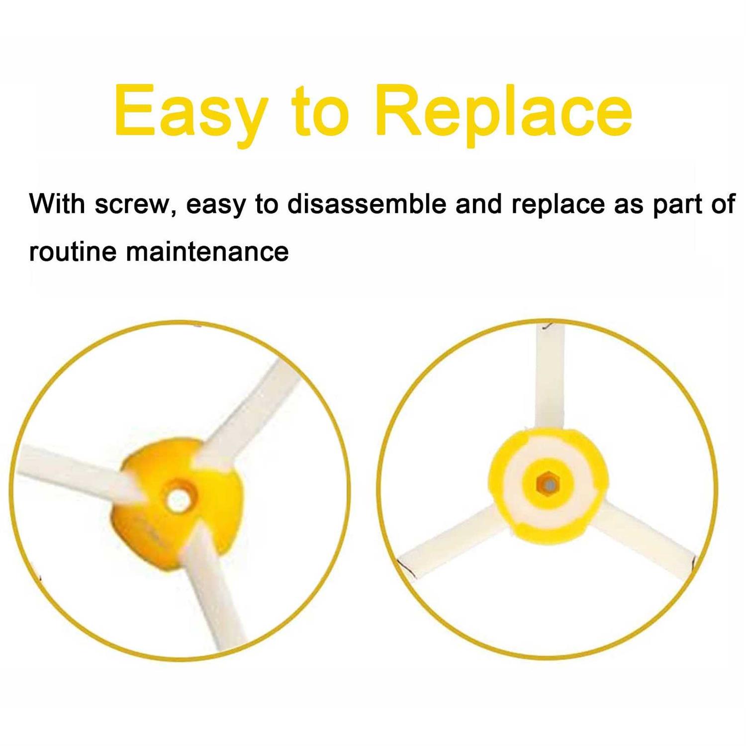 Detetap Side Brush Replacement for iRobot Roomba 500 & 600 & 700 Series 600 610 620 694 760 770 780 Models - Image 5