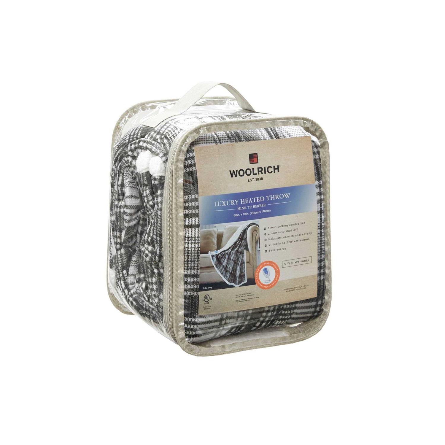 Woolrich Tasha Oversized Mink to Berber Heated Throw - Image 5