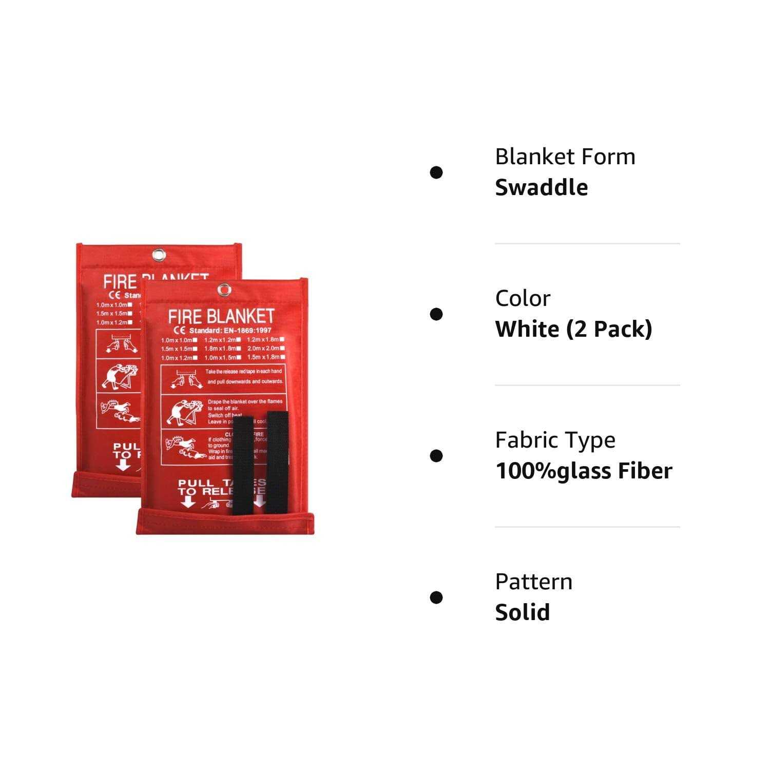 Fire Blanket Fire Guardian Blanket and Fire Blanket Fire Suppression Blankets for Kitchen - Image 3