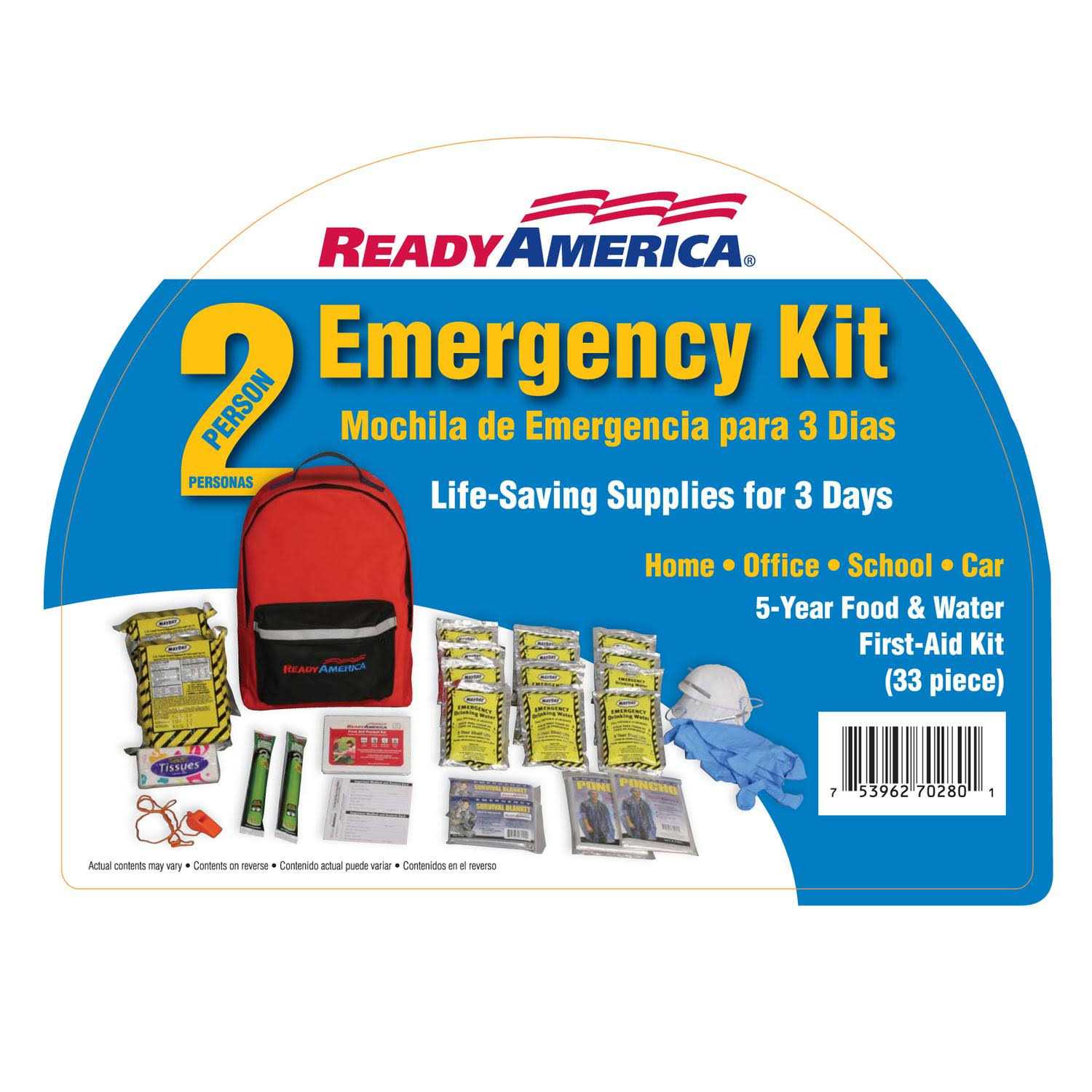 Ready America 2 Person Emergency Kit 70280 - Image 3