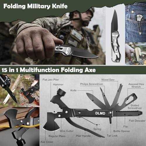 DLMD 320 PCS Survival Kits First Aid Kit, Gifts for Men Christmas Him Dad, Survival Gear and Equipment with Tactical Molle Pouch for Car Camping - Image 4