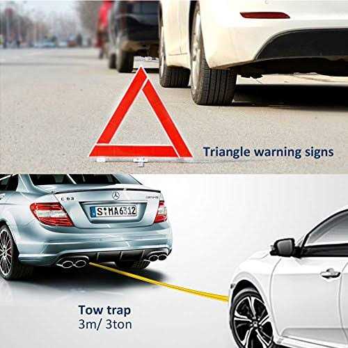 Car Emergency Kit Roadside Assistance Auto Emergency Kit 14-piece Tool Set Car Safety Kit with Jumper Cables - Image 3