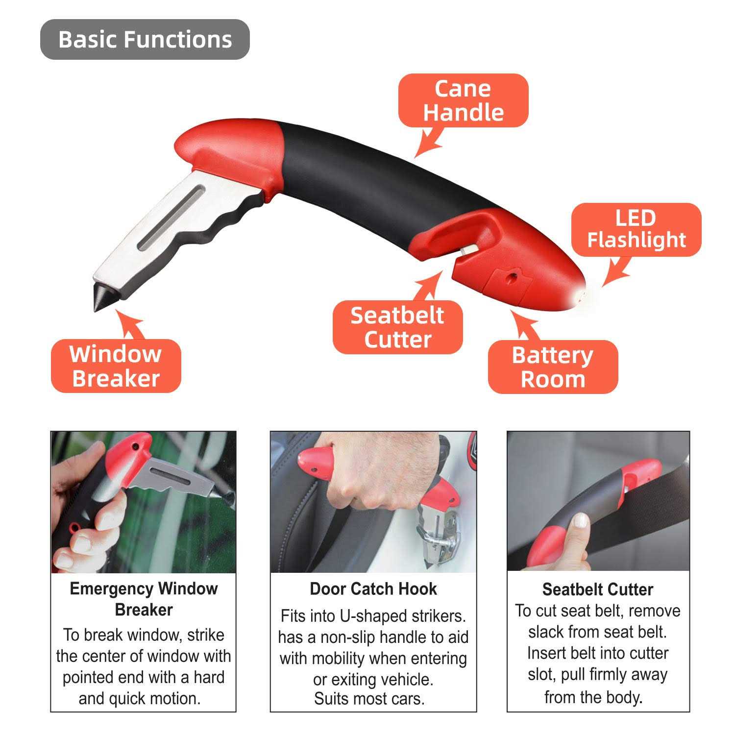 Car Assist Cane Portable Vehicle Support Grab Bar Standing Assist Mobility Aid Handle - Image 5