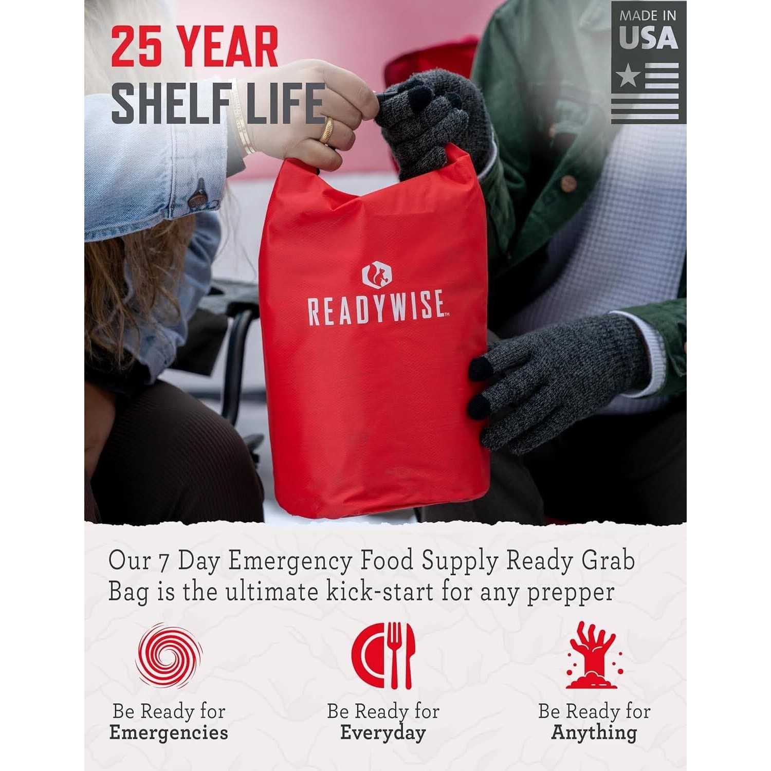 ReadyWise 7 Day Emergency Food Supply Ready Grab Bag - Image 5