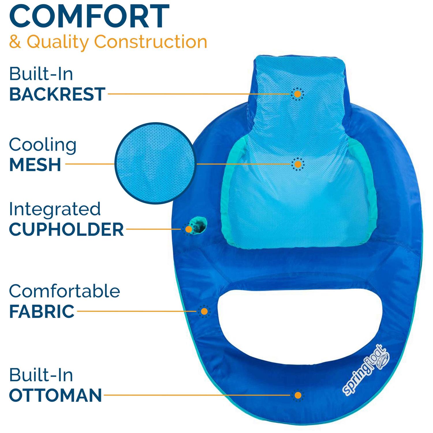 Swimways Spring Float Recliner Pool - Image 3