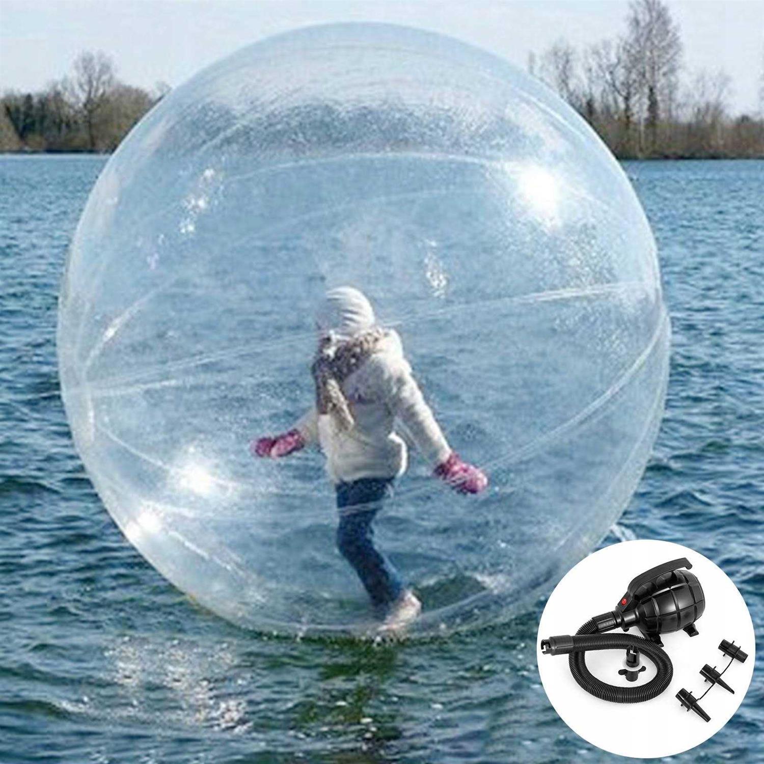 VEVOR 1.5M Walk on Water Walking Ball Roll Inflatable Zorb Ball w/ German Zipper PVC 1.5MBXQ0000000001V1 - Image 5