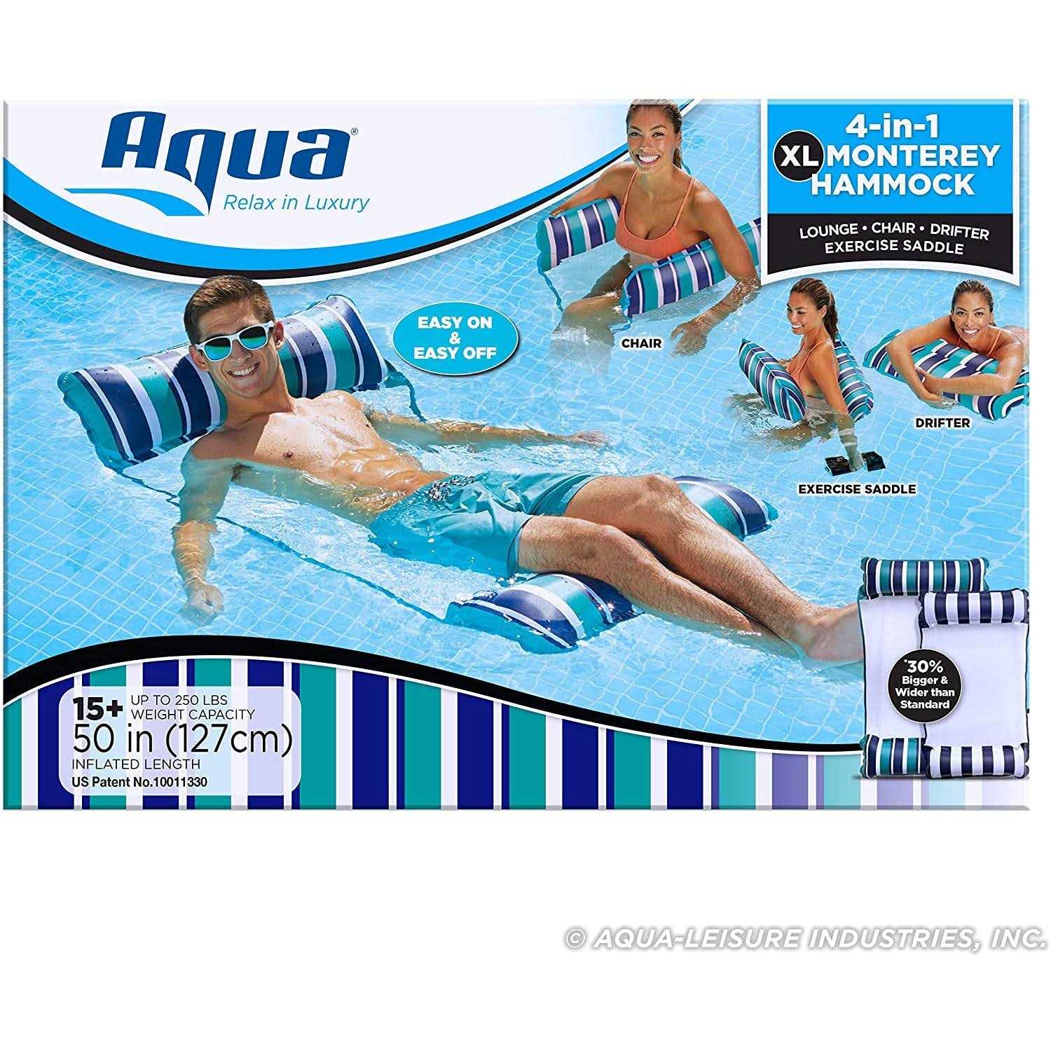 Aqua 4-in-1 Monterey Hammock Pool Float - Image 3