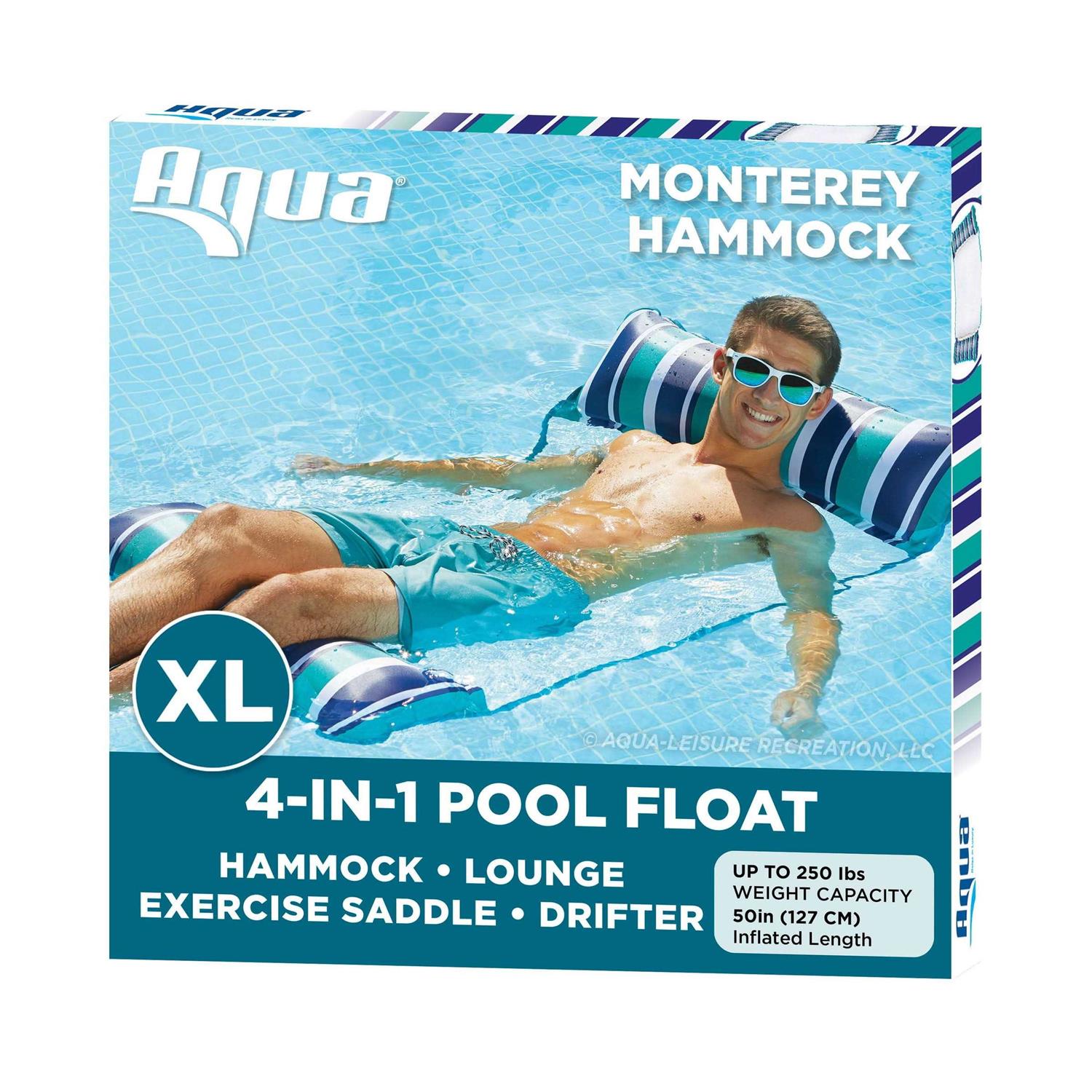 Aqua 4-in-1 Monterey Hammock Pool Float - Image 4