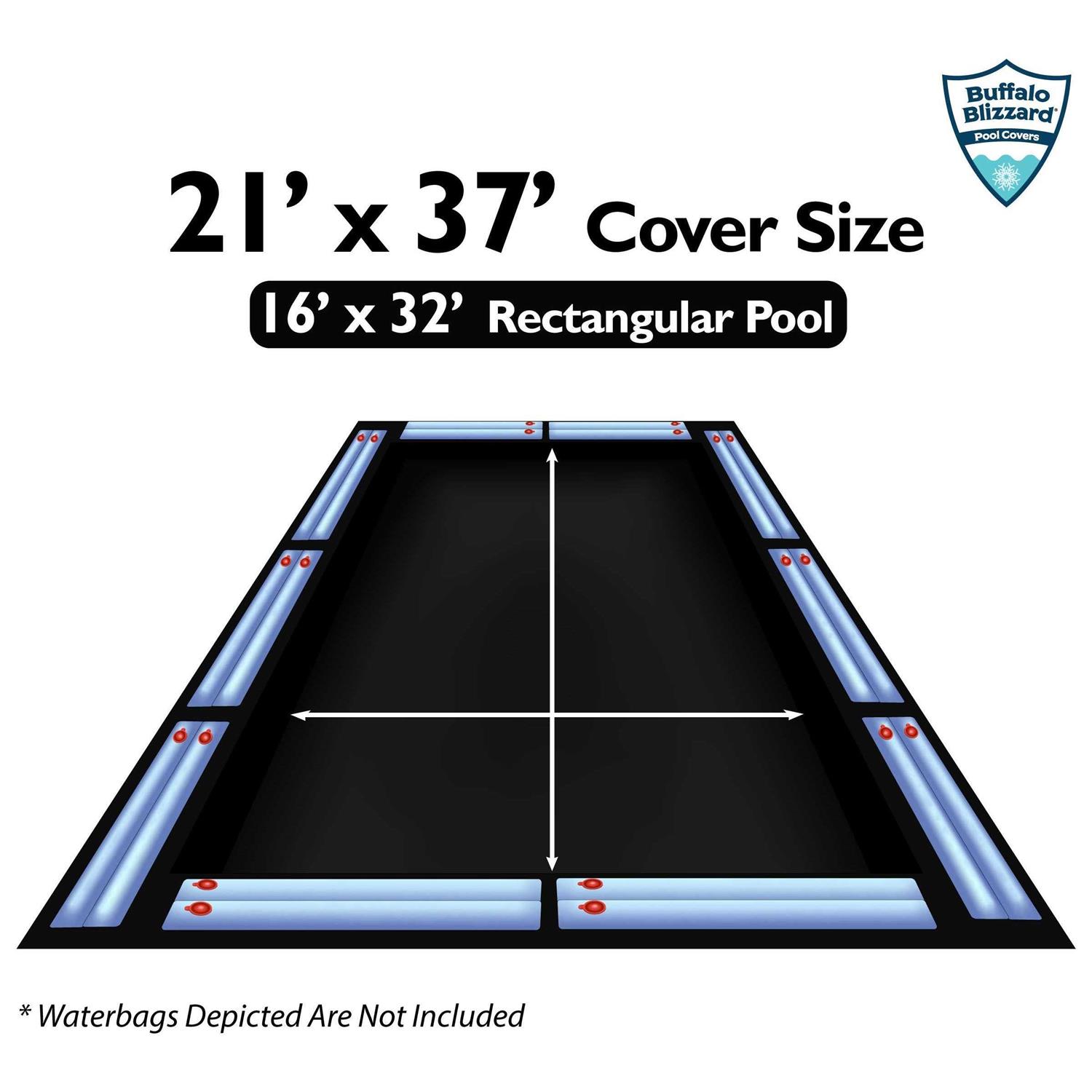 Buffalo Blizzard Rectangle Winter Cover In-Ground Swimming Pools - Image 3