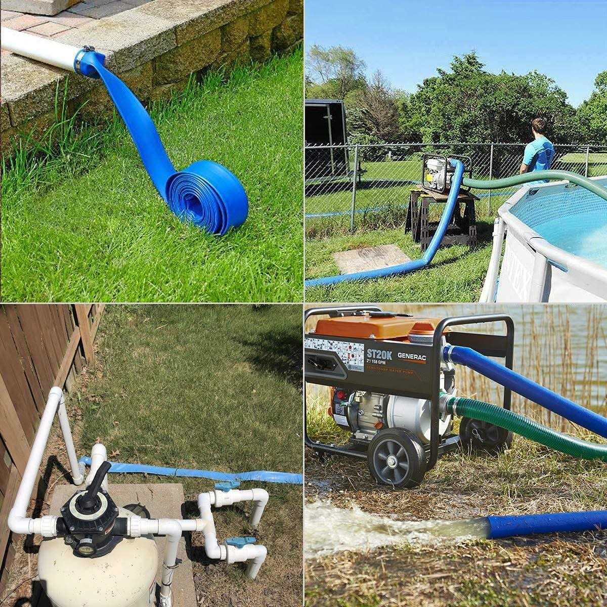 Blue Backwash Hose for Swimming Pools Pool Hose - Image 3