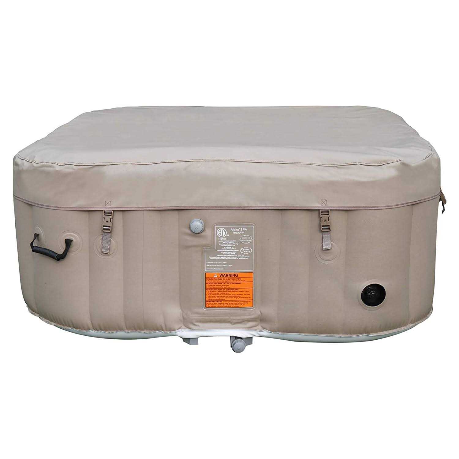Aleko Square Inflatable Hot Tub Spa - Image 4